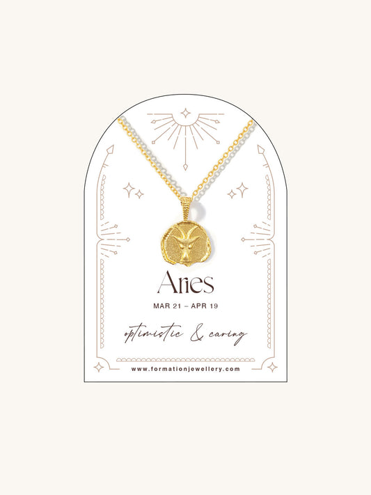 aries zodiac necklace