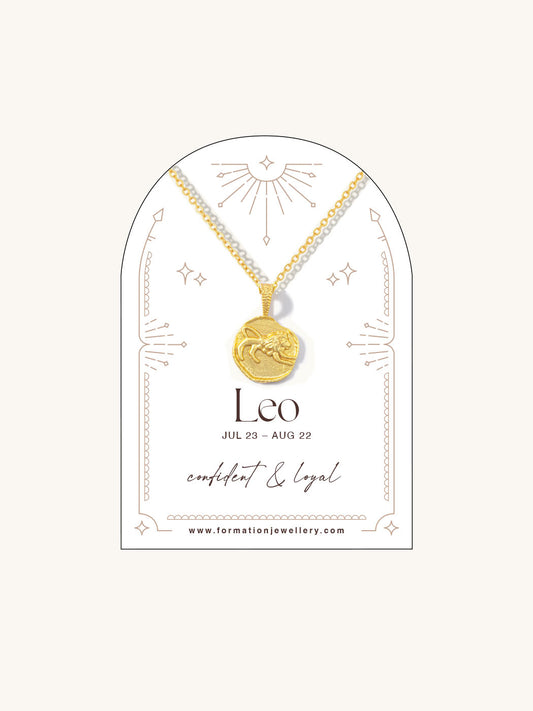 leo necklace star sign
