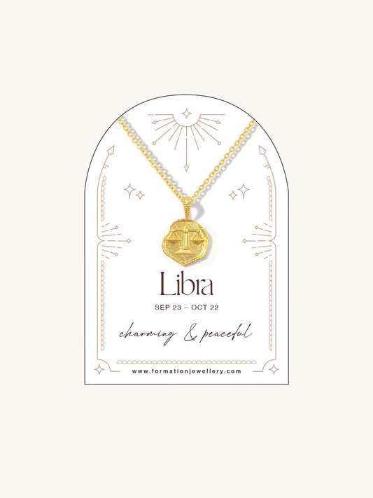 libra zodiac necklace