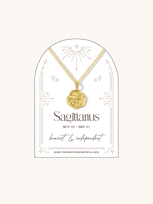 sagittarius zodiac necklace