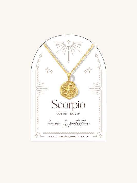 scorpio zodiac necklace