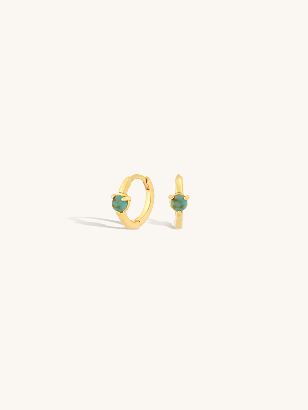 Turquoise Crystal Huggies Turquoise Crystal Huggies