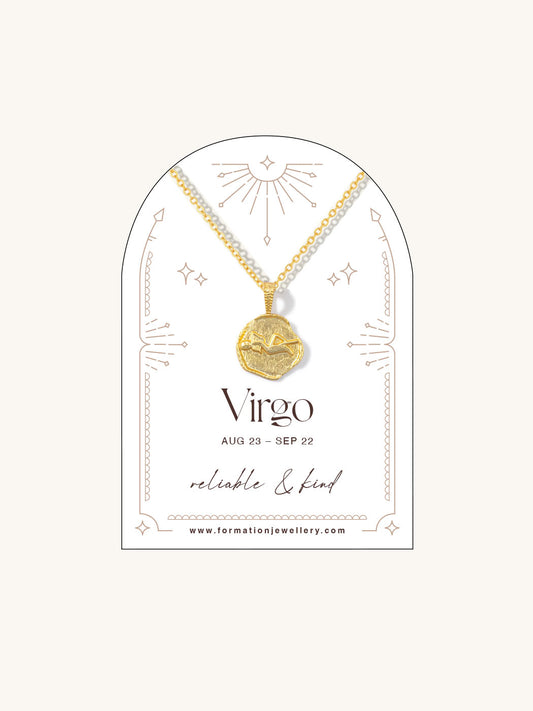 virgo zodiac necklace