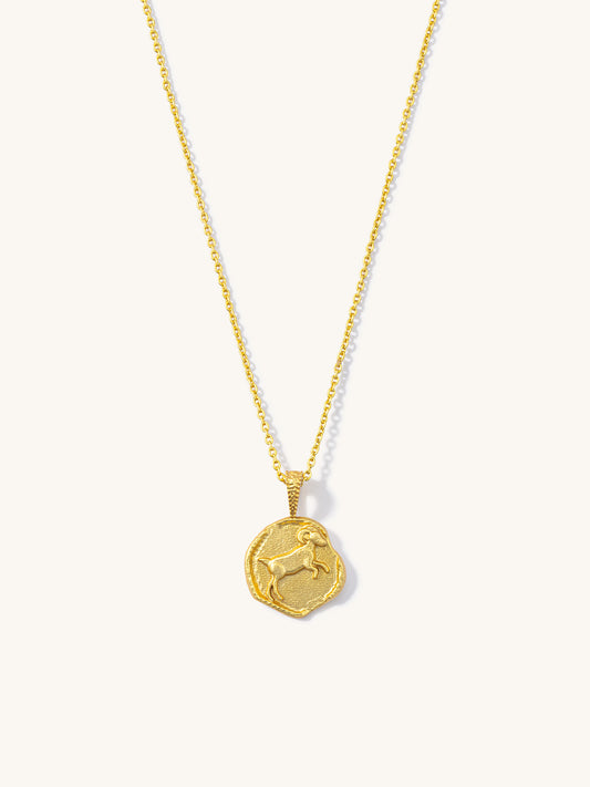 capricorn star sign necklace