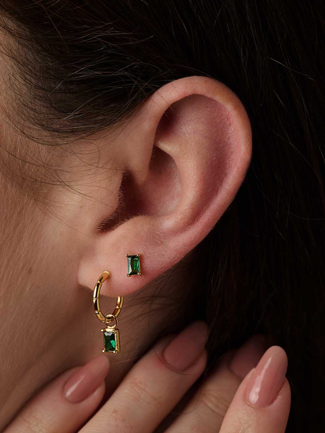 EMERALD-EAR-SET