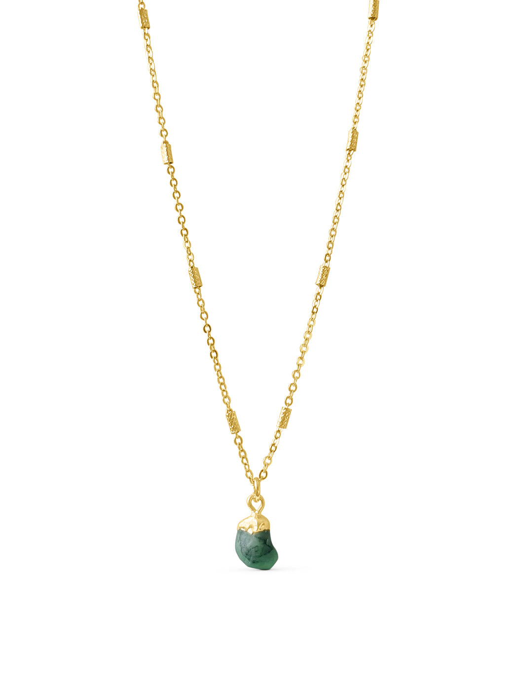 MOHICA RAW EMERALD NECKLACE