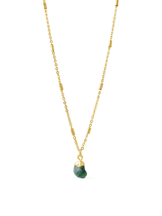 MOHICA RAW EMERALD NECKLACE