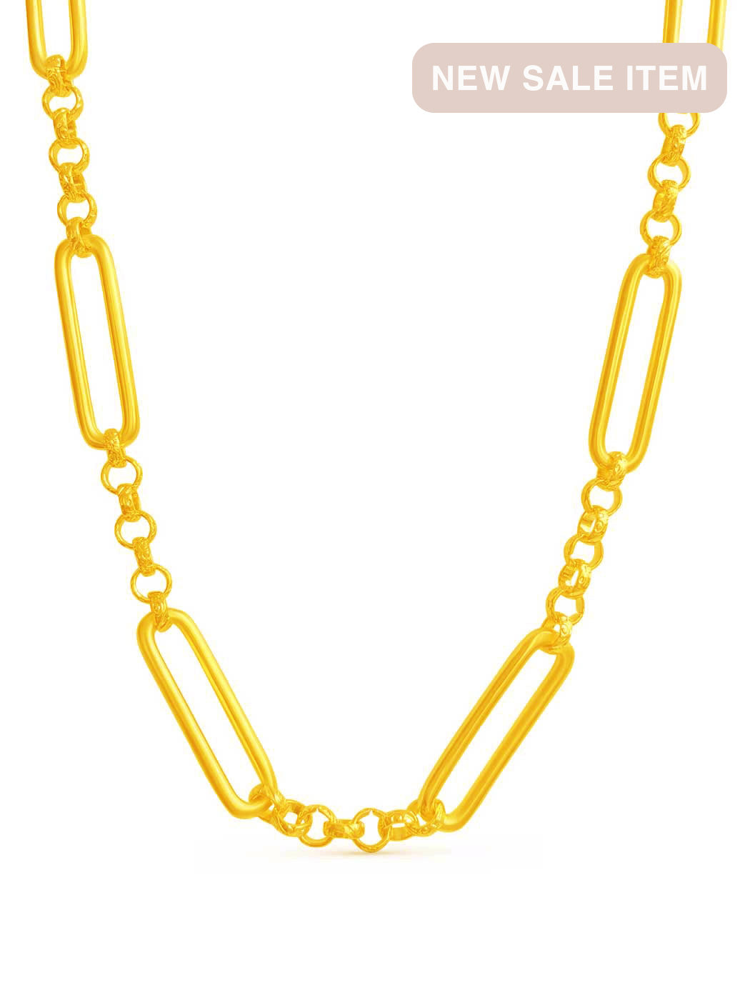 STATEMENT LONG LINK GOLD CHAIN