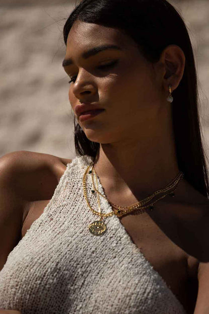 gold evil eye necklace