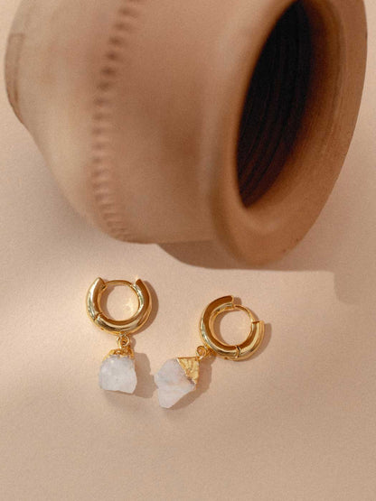 MOONSTONE HOOPS ON FLAT