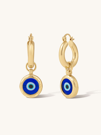 MATI EVIL EYE HOOPS
