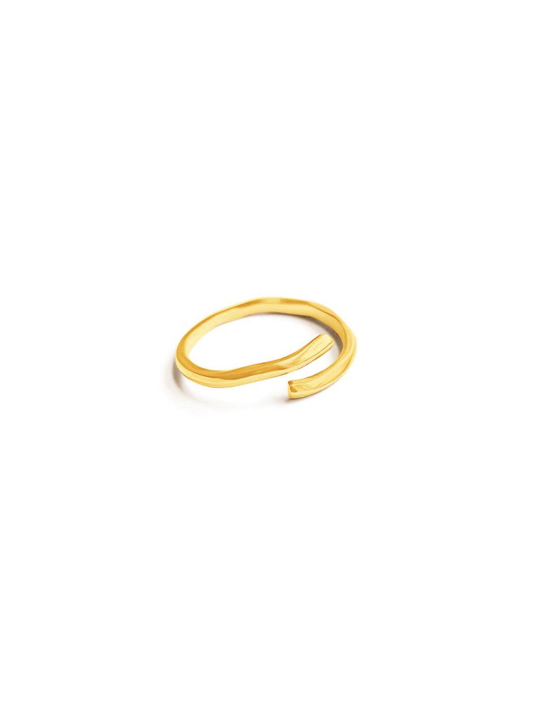 parallell minimal gold ring