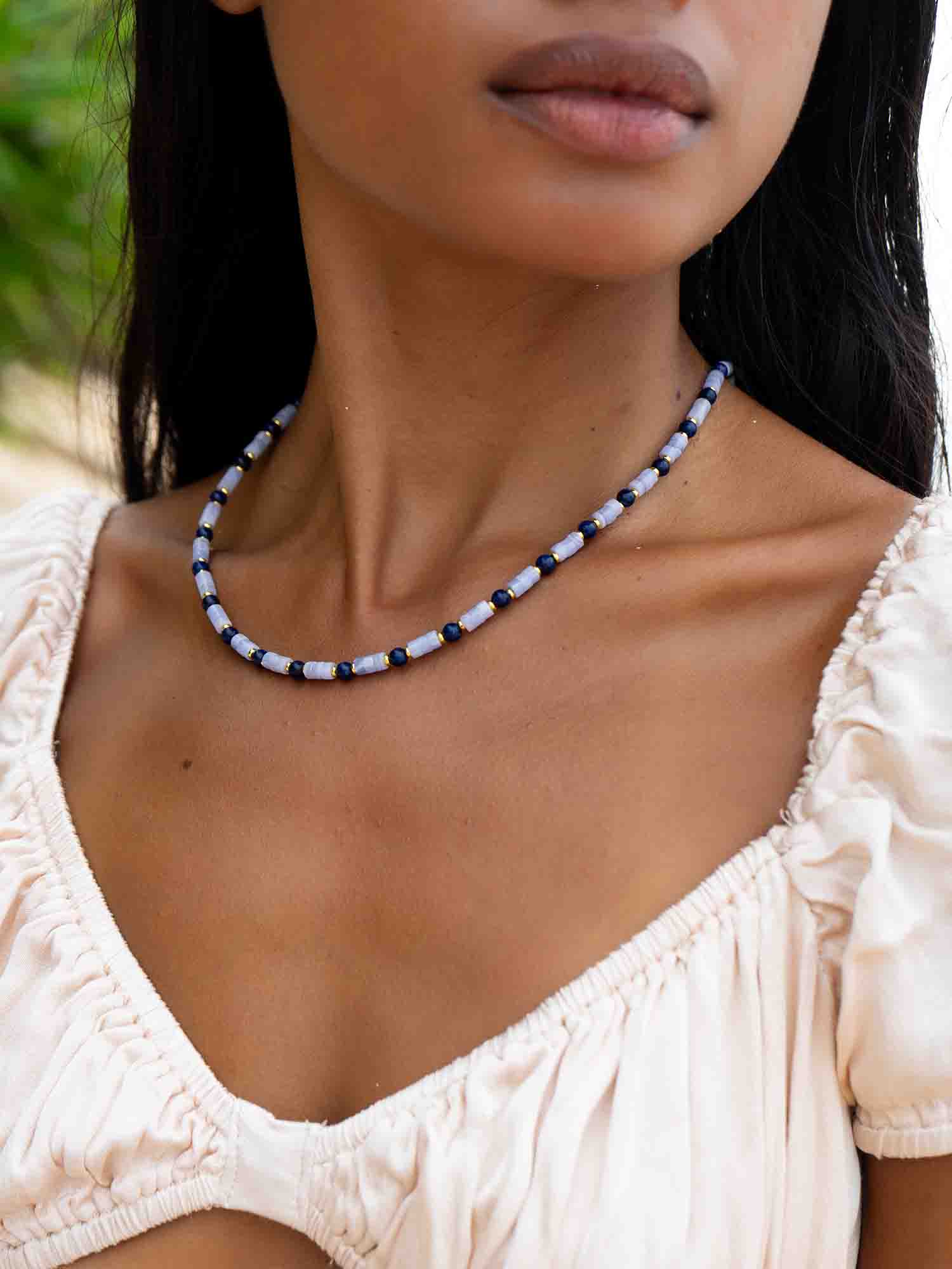 SUSA BEADED BEACH NECKLACE
