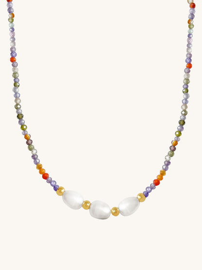 ZARA BEADED PEARL CHOKER