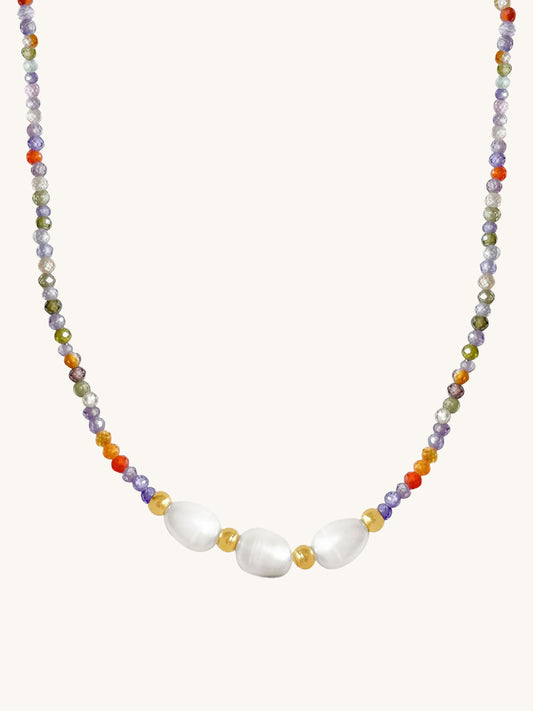 ZARA BEADED PEARL CHOKER