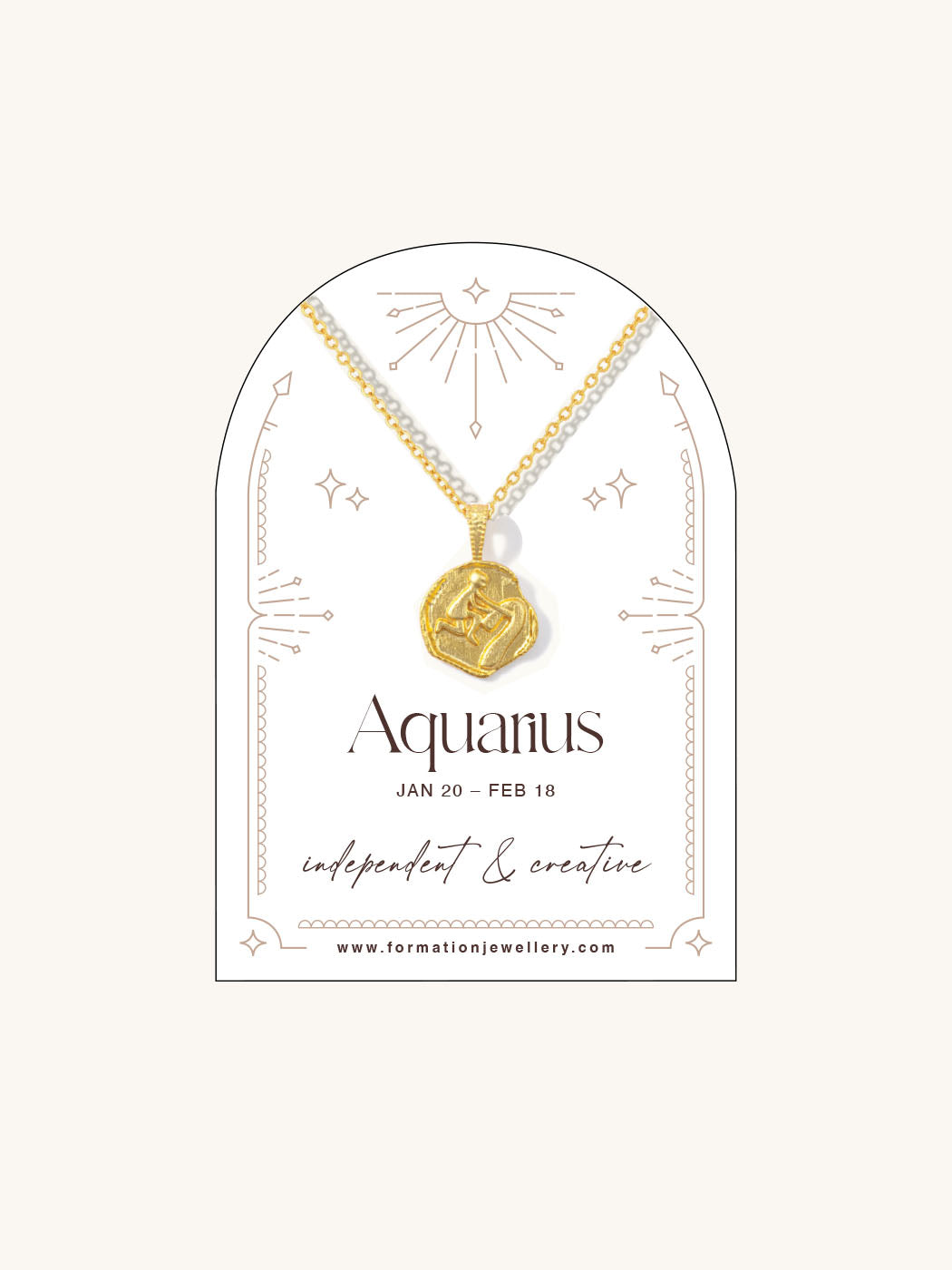 zodiac starsign necklace