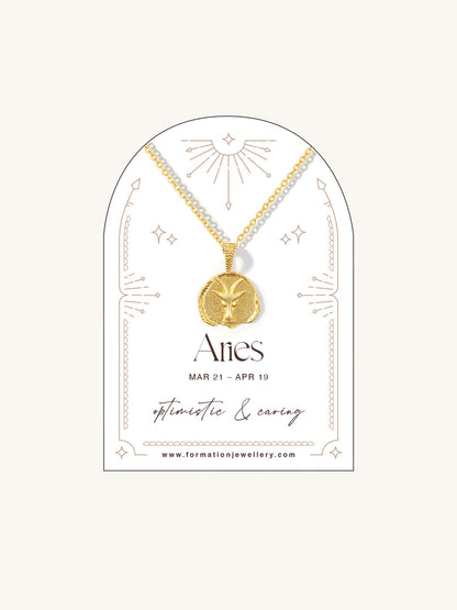 aries zodiac necklace