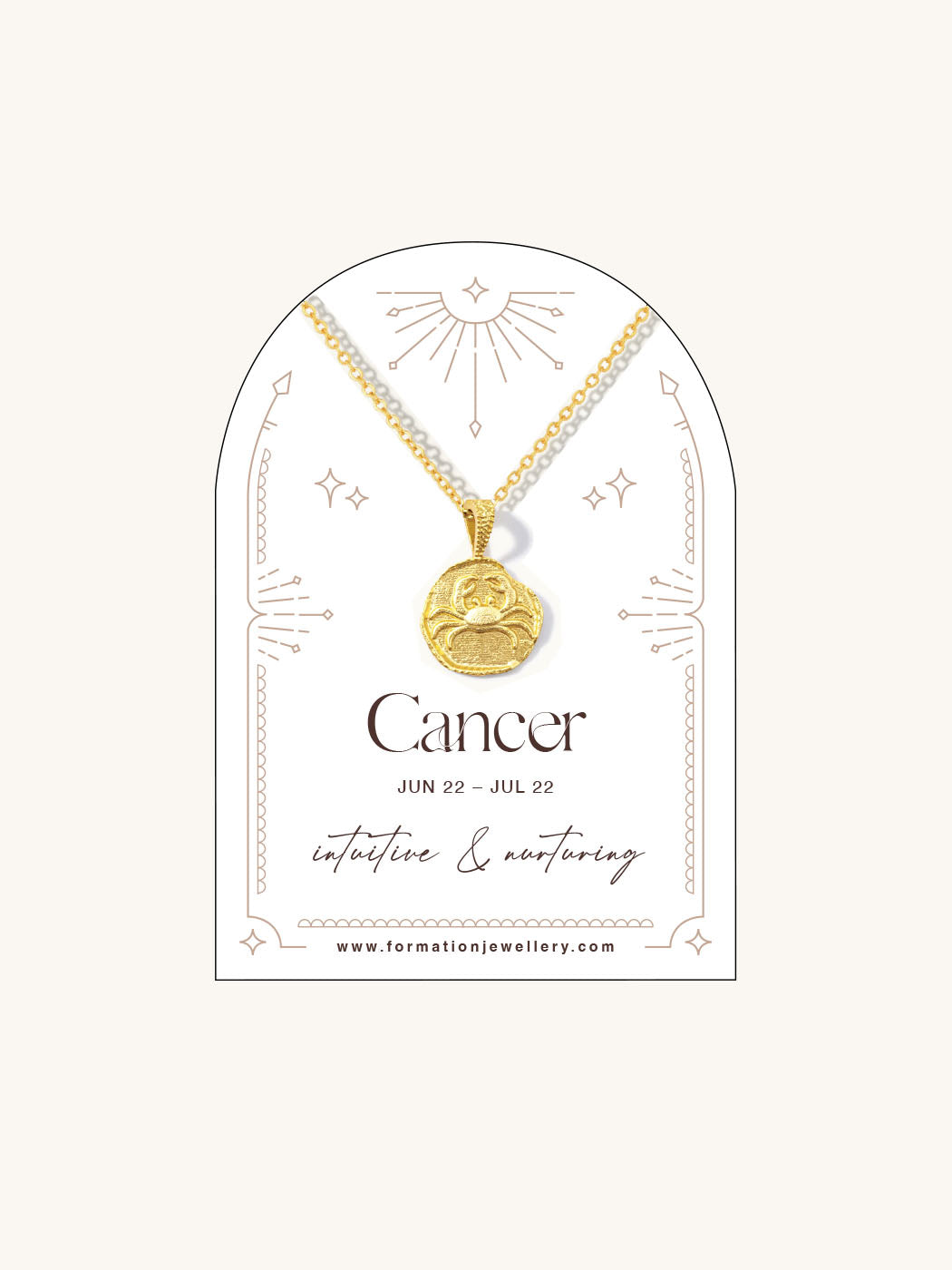 cancer zodiac necklace