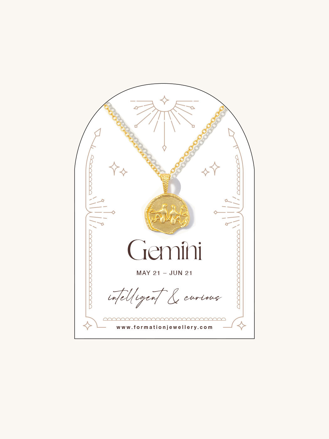 star sign gemini necklace
