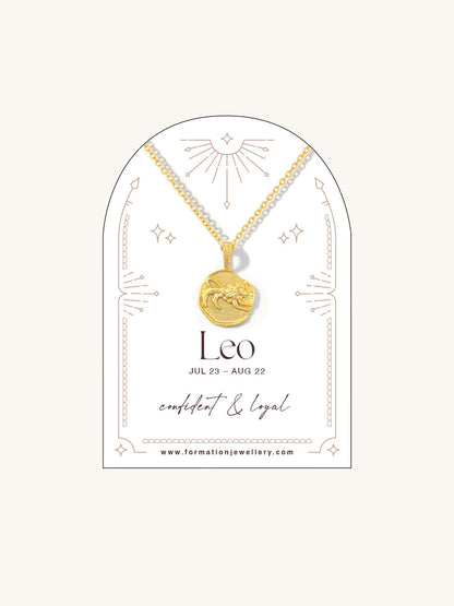 leo necklace star sign