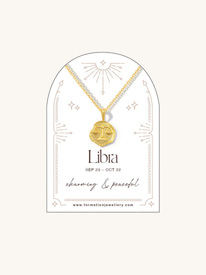 libra zodiac necklace
