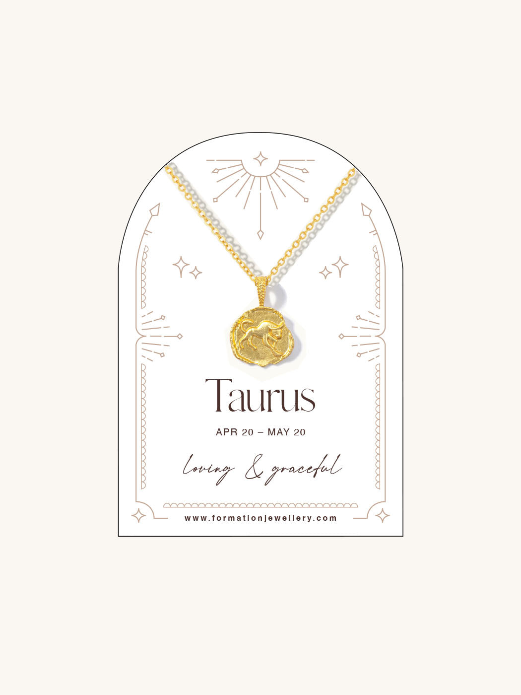 taurus necklace zodiac