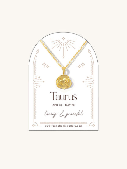 taurus necklace zodiac