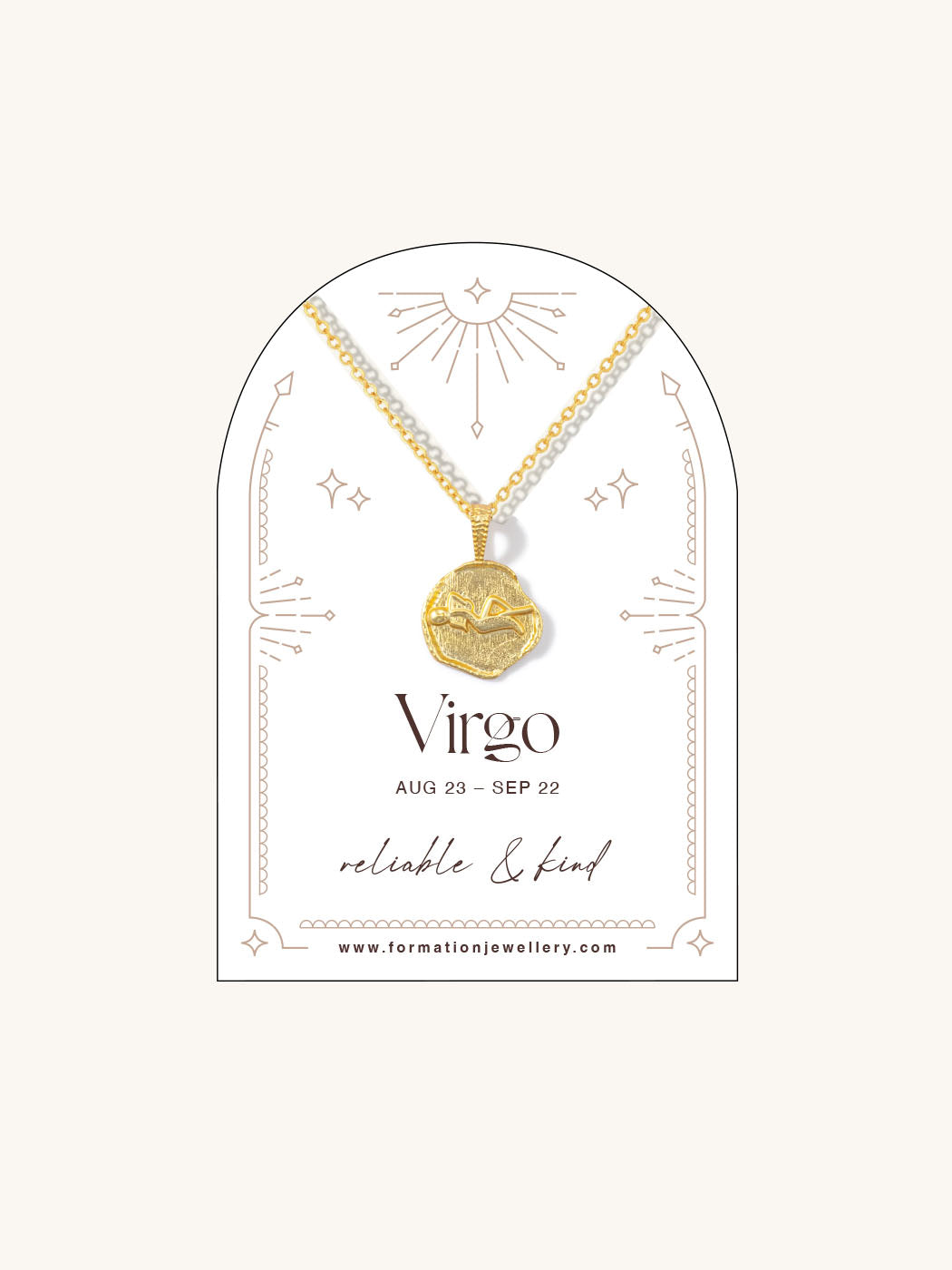 virgo zodiac necklace
