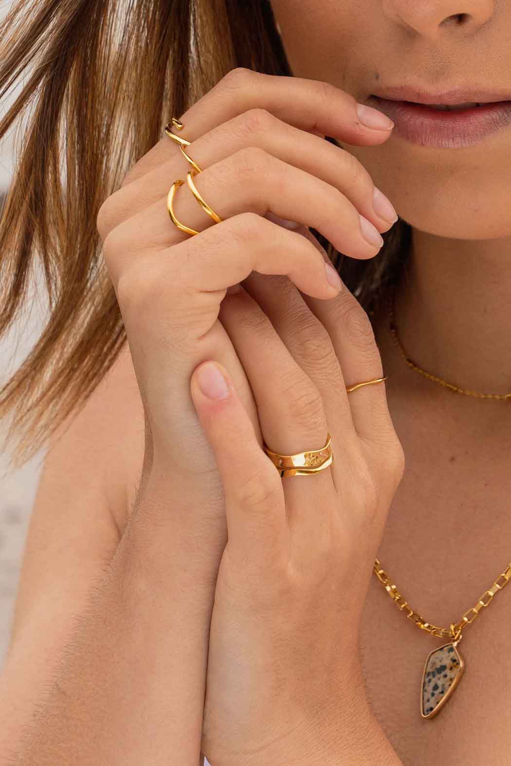 waved-two-row-adjustable-ring-gold-stacking-ring-smooth