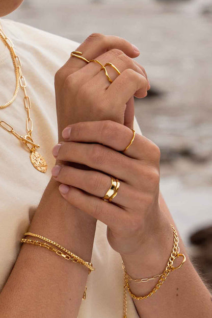     wavey-two-rows-adjustable-ring-gold-stacking-ring